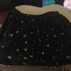 Black and gold skirt